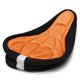 thumbnail image 1 of Cojín para asiento de bicicleta de montaña, piñón fijo, cojín grande grueso para bicicleta, cojín de algodón, almohadilla de absorción, accesorios para bicicleta, naranja Yuarrent VI001673-04, 1 of 6