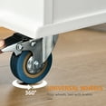 thumbnail image 5 of HOMCOM 50.75" Mobile Kitchen Island Storage Trolley Cart with Dropleaf Top, White, 5 of 10