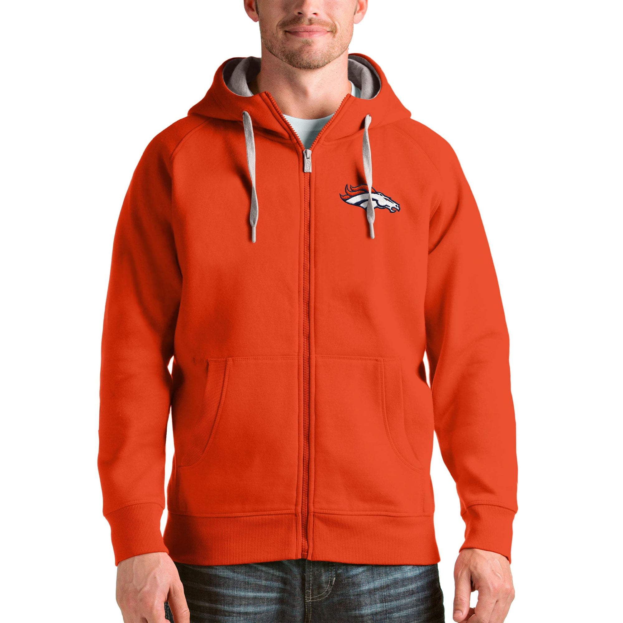 denver broncos full zip hoodie