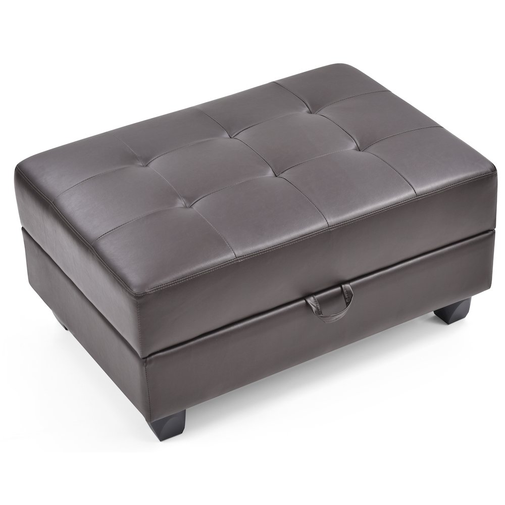 Glory Furniture Revere Ottoman in Cappuccino Color