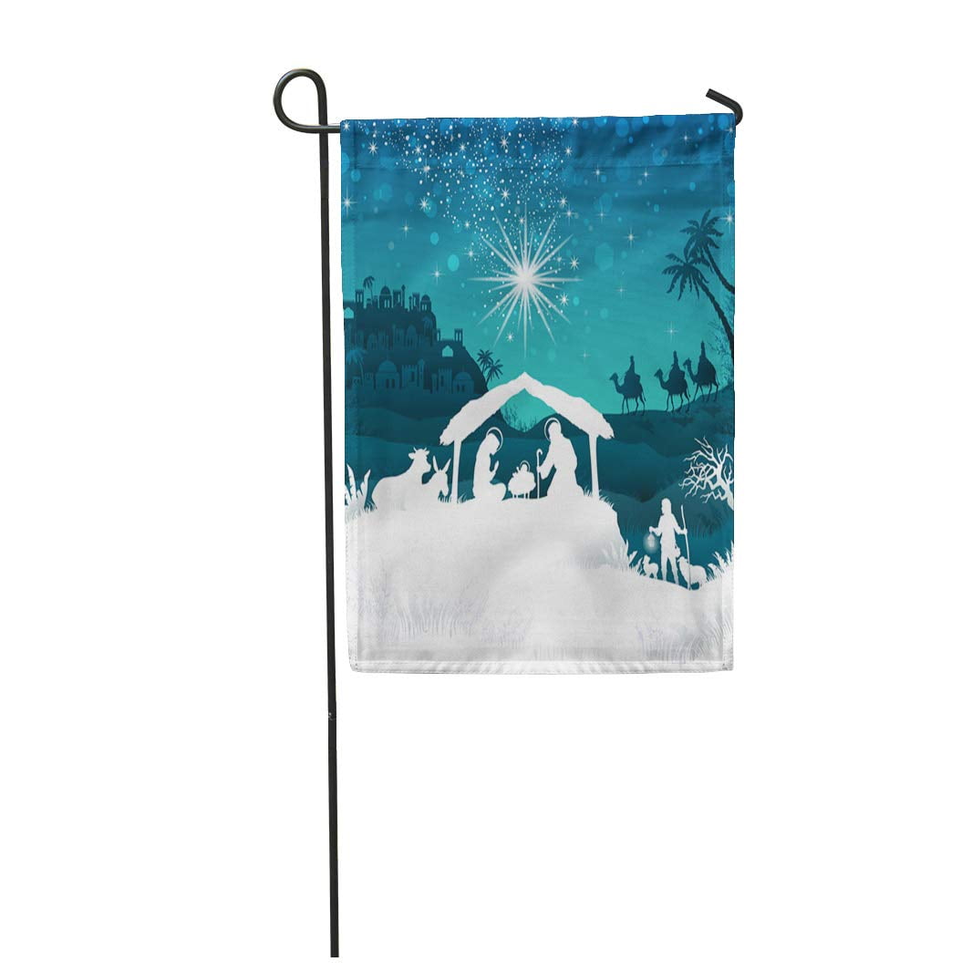 SIDONKU Christmas Nativity Scene with The Holy Family and Magi of