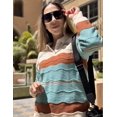 thumbnail image 5 of Zeagoo Womens Sweaters Fall Casual Long Sleeve V Neck Shirts Lightweight Crochet Ribbed Knit Pullover Tops, 5 of 6