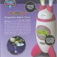 thumbnail image 2 of Time & Space Rocket Shaped Projection Alarm Clock, Pink White, 2 of 4