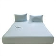 thumbnail image 5 of SIfdSeng Get it Fast Piece Thickened Solid Color Bed Cover Class A Full Solid Color Washed Baby and Grade Bedspread Cover Imitation Pure Bed Sheet Cover for Summer, 5 of 5