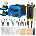 thumbnail image 1 of , Wood Burning Tool, Digitally Adjustable Temperature Wood Burner Kit (LH55-Fine-Pen-Point) US Plug, 1 of 6