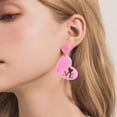 thumbnail image 5 of HongHeng Lover Heart Dangle Drop Earrings Lightweight Acrylic Sparkle Color Changing Love Heart Stud Hoop Earrings Valentine's Day Jewelry Gifts for Women, 5 of 6