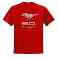 thumbnail image 2 of Wild Bobby, Ford Mustang Logo 50 Years Vintage Emblem, Cars and Trucks, Men Graphic Tee, Red, Medium, 2 of 4