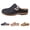 Black, variant on Women's New Retro Thick Heeled Sandals with Hollowed Out Flowers And A Closed Backless Slipper, Solid Color Bag toe Flat Bottom Casual Half Slipper