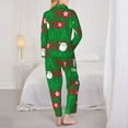 thumbnail image 5 of Bingfone Womens Pajama Sets Cute Santa Print,Long Sleeve Loungewear Pajamas Set-Small, 5 of 9