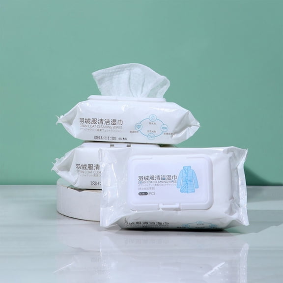 Gaqring Clothes Stain Removal Wipes 80pcs, No Wash Cleaning Wipes for Stains and Oil, Portable Stain Remover Wipes for White Shoes Down Jackets Clothes