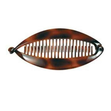 Tortoise Shell Mix - Camila Paris CP2 6 In. Tortoise Shell Banana Comb - Pack of 4