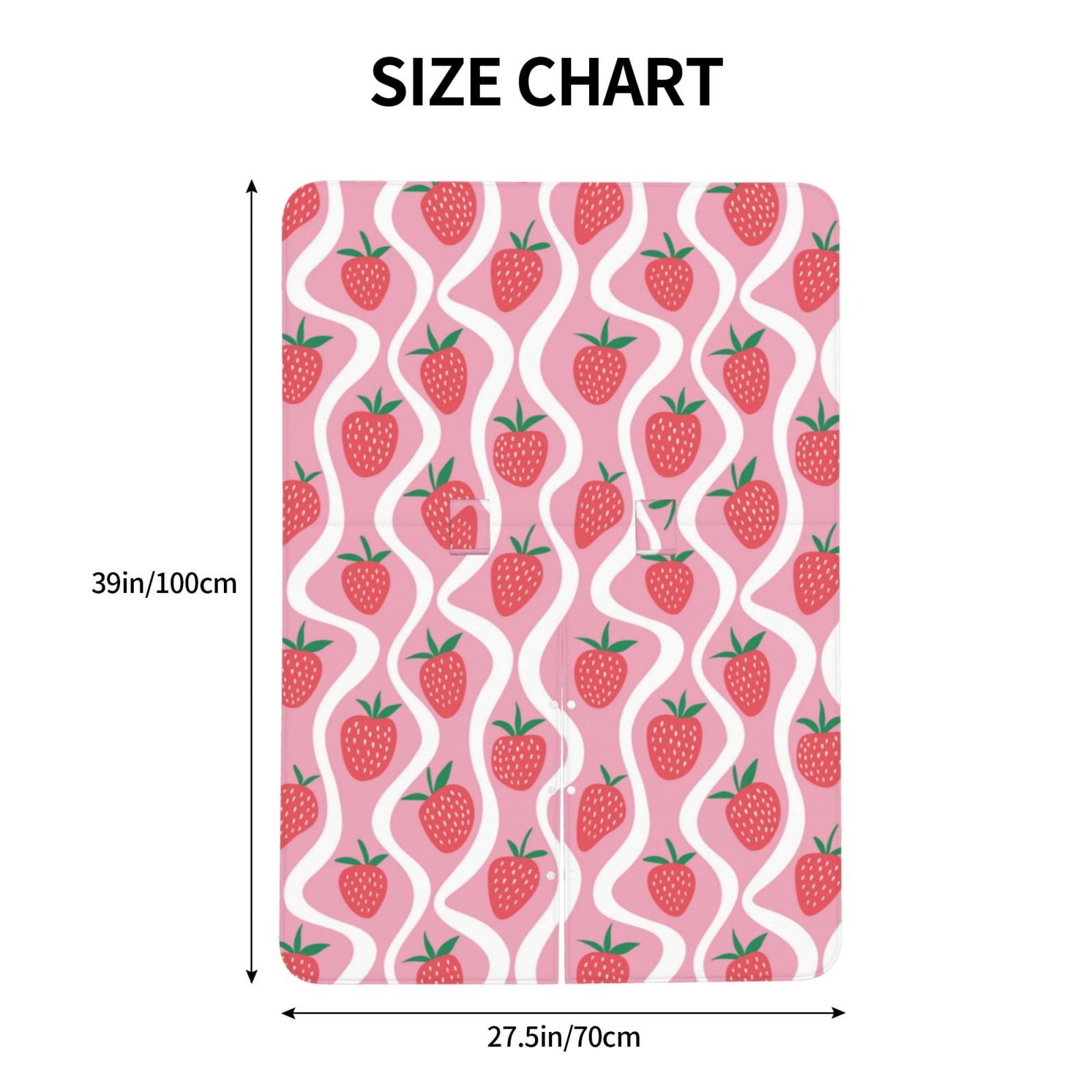 Naloa Strawberries Baby Car Seat Cover, Breathable Baby Carrier Cover, Multiuse Baby Carrier Cover & Nursing Breastfeeding Cover