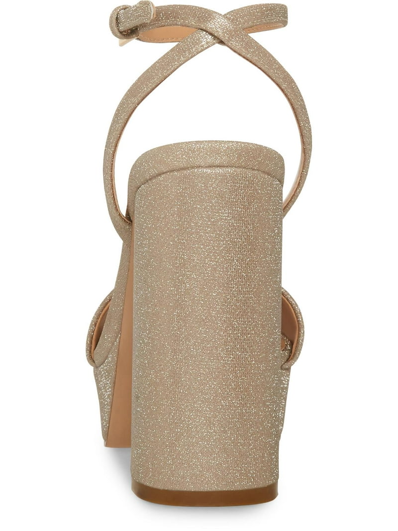 Steve Madden Women's Lessa Open Toe Block Heel Platform