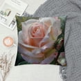 thumbnail image 2 of GOSMITH Throw Pillow Cover- Dew Pink Flower Petals Morning Dew Nature Morning, 2 of 5