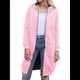 thumbnail image 2 of Sudadera con Capucha y Cremallera para Mujer, Chaqueta Informal de Larga para Otoño, Chaquetas Largas de Otoño con Bolsillos, Túnica Rosa XXL, 2 of 9