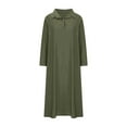 thumbnail image 5 of Lindreshi Plus Size Dresses for Women on Cotton Linen Fashion Solid Muslim Spring Fall Dress Long Sleeve Women, 5 of 7