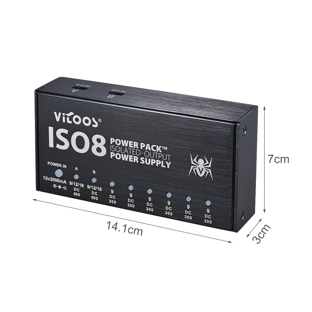 Vitoos ISO8 パワーサプライ VITOOS ISO8 Compact Size Guitar Effects Power Supply Power