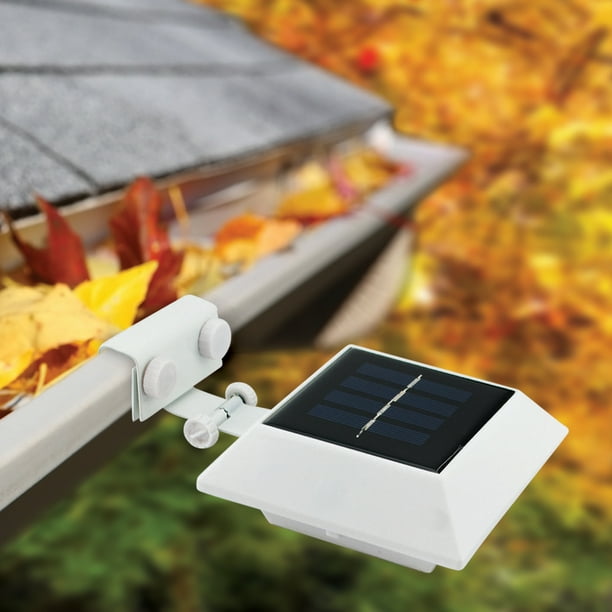 Ecothink Solar Lights, Outdoor 6LED 55Lumens Lights, Square White LED