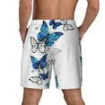 thumbnail image 3 of Xecao Blue Flying Butterflies for Men's Swimming Trunks Swim Trunks Quick Dry Swim Shorts with Mesh Lining Funny Swimwear Bathing Suits, 3 of 9