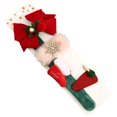 thumbnail image 1 of Barrettes de Noël Festives : 3 Pcs Accessoires pour Cheveux avec Bande à Claquer, 1 of 4
