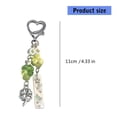 thumbnail image 5 of Lerpwige Versatile Green Resin Shamrock Phone Strap Flower Charm Keyring For Phone Keys or Cards Trendy Hanging Accessory, 5 of 8
