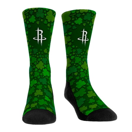

Rock Em Socks Houston Rockets St. Patty s Day Shamrock Crew Socks