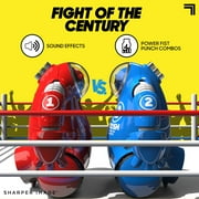 Sharper Image® Toy RC Robo Rivals Remote Control Robot Fighting Set with 2-Player Combat with Power Fists, 4-pieces, Blue And Red, Age 6+