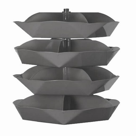 44 in. Storage Rotabin Storage 4 Shelf No.95, Gray