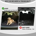 thumbnail image 4 of HUISEFOR Spider Web Car Trunk Mat 29" x 39" Non-Slip Halloween Design All Weather Trunk Protection Cargo Liner Removable Automotive Accessories for Most Cars SUV, 4 of 7
