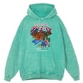 thumbnail image 2 of Sudadera con capucha estilo retro desgastado con diseño de grafiti de Las Vegas y diseño de montaña para hombre, moda informal, otoño, 100 % algodón, 2 of 5