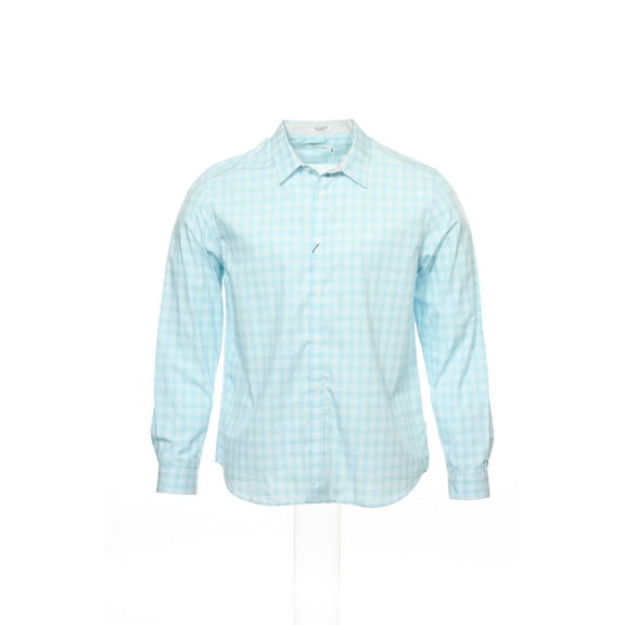Calvin Klein Light Blue Window Pane Button Down Shirt Sport , Size XLarge