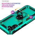 thumbnail image 3 of for Samsung A13 5G Case,Galaxy A13 5G Case with HD Screen Protector, [Military Grade] Ring Car Mount Kickstand Hybrid Hard PC Soft TPU Shockproof Protective Case for Galaxy A13 5G (Teal), 3 of 12