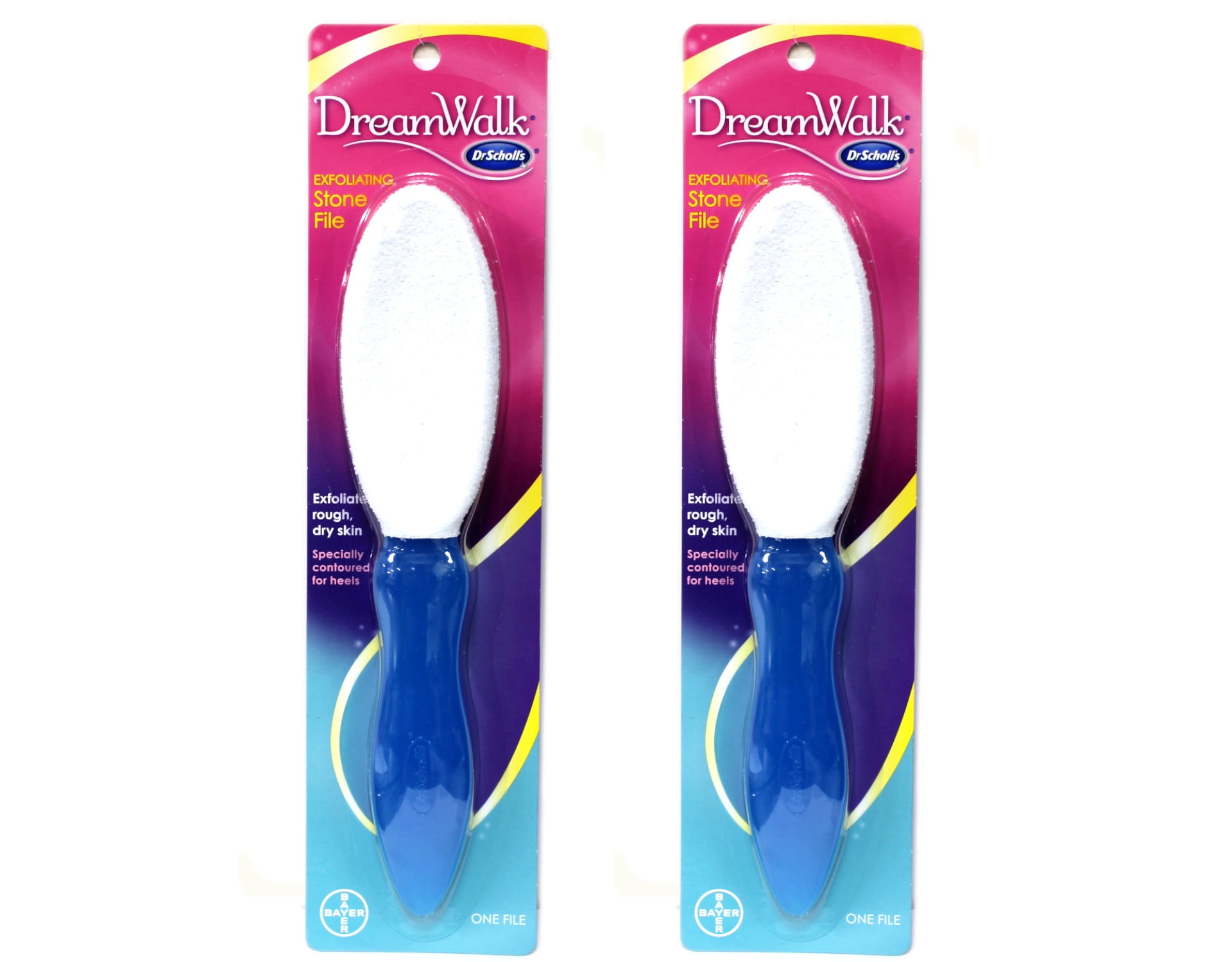 Dr. Scholl's Dream Walk Exfoliating Stone File Carded Pack