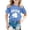 Blue, variant on St Patricks Day Shirt For Kids Boys Girls Green Clover Dinosaur Pattern Short Sleeve Casual T Shirt