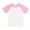 Light Pink, variant on XIMIN Toddler Baby Raglan Shirt Baseball Tee Cotton T-Shirt for Girls Boys Short or Long Sleeve Solid Color Top