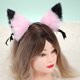 thumbnail image 2 of Tomshoo Aro de pelo, tocado y banda de pelo femenino Cabello Cinta Cubo peludo Culo de pelo Cinta Cabello Suave Eryue Mewmewcat Clip Qisuo, 2 of 8