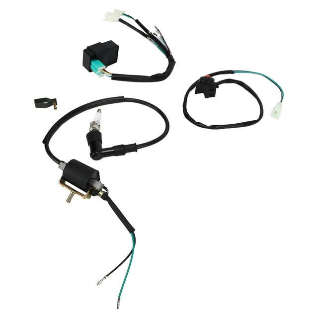 Arnés de cableado del motor Kick Start Caja CDI Bujía Bobina de encendido Interruptor de manija Kit de telar para 50 cc 70 cc 110 cc 125 cc 140 cc 160 cc Dirt Pit Bike ATV