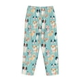 thumbnail image 5 of Naloa Colorful Dog Print Women’s Ultra-Soft Comfy Pajama Lounge Pants with Pockets & Drawstring, 5 of 8
