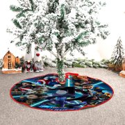 This Avengers: Endgame fleece Christmas tree skirt,diameter 29.9in