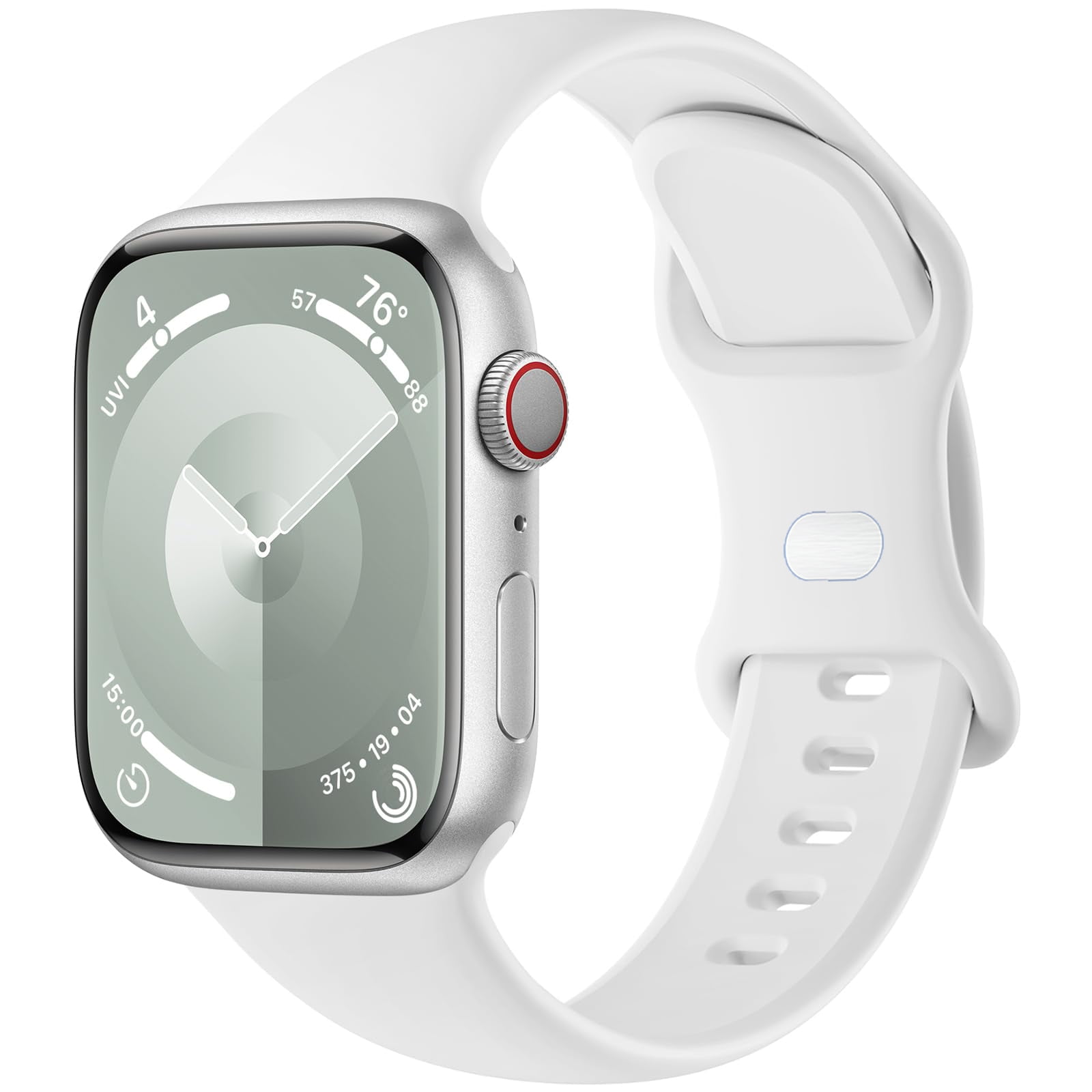 Sport Silicone Band Compatible with Apple Watch Bands 40mm 38mm 41mm 44mm 45mm 42mm 49mm Women Men,Soft Wristband Waterproof Replacement Sport Strap for iWatch Bands Series 9 8 7 6 5 4 3 2 1 SE Ultra