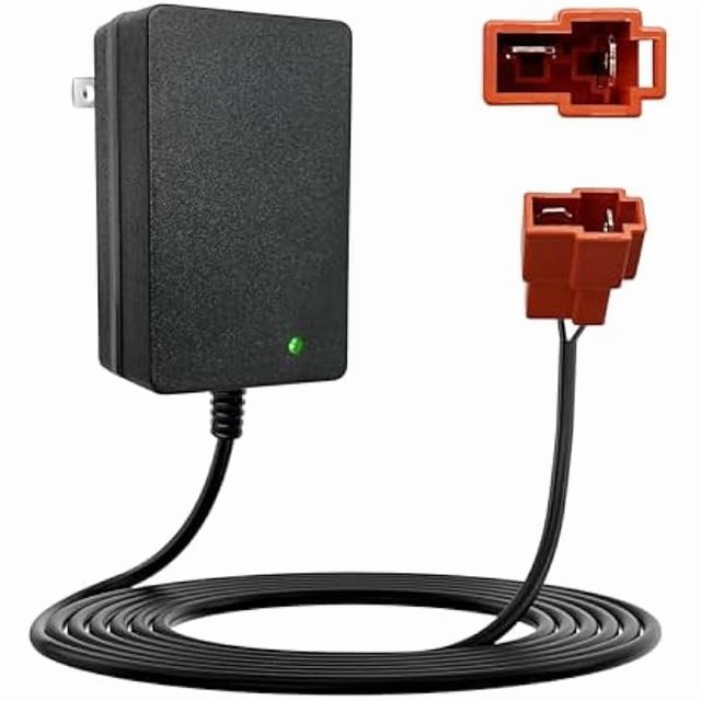 HAYAN12 Volt Battery Charger for Kids ATV Ride On Toys, Fit for BMX X6, Kid TRAX GMC, Wal-Mart, Moto ATV Quad, 12v Charger Replacement Parts for Ride On Toys, Power Wheels Charger with Red Square Plug