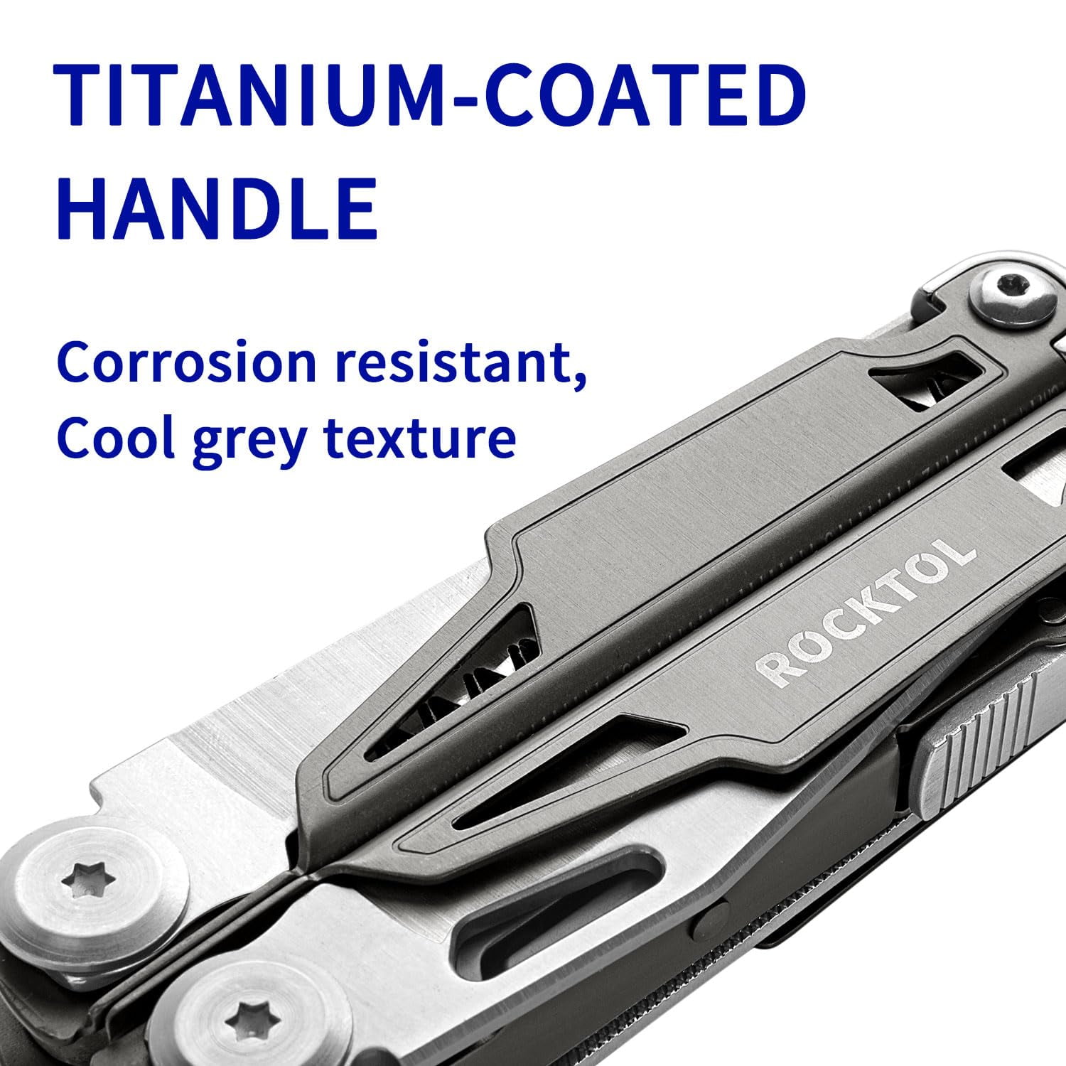 19-in-1 Multi-Tool Pliers with Titanium Handle Compact EDC Tool 9.35 Oz 1 Piece