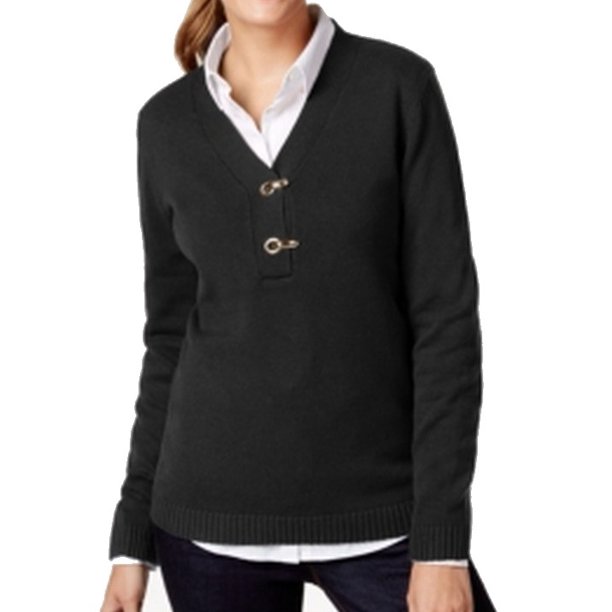 ribbed v neck sweaters