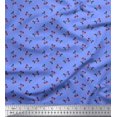 thumbnail image 1 of Soimoi Modal Satin Fabric Dot,Leaves & Cherry Fruits Decor Fabric Printed Yard 42 Inch Wide, 1 of 3