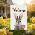thumbnail image 6 of QuanTara Double-Sided Easter Garden Flag, 11.8"x17.7" Outdoor Spring Yard & Patio Decoration, Burlap Linen Banner for Easter Basket Fillers, Home Party Decor, 6 of 6