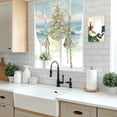 thumbnail image 5 of Coastal Beach Tie Up Curtains for Windows, Adjustable Balloon Window Shades, Summer Ocean Wave Starfish Coral Trees Kitchen Window Treatments Adjustable Roll Up Curtain for Basement/Nursery 52"x45", 5 of 8