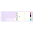 thumbnail image 3 of FM310-30 Loose Leaf Binder Session Mini Size, 5 Holes, Light Purple$$Office, 3 of 5