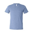 thumbnail image 1 of Camiseta de manga corta con cuello en V Triblend unisex de Bella + Canvas XS AZUL TRIBLEND bella lienzo 3415, 1 of 1
