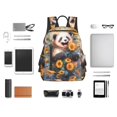 thumbnail image 4 of Yiaed Elegant Cute Panda Sunflower Print Lightweight Backpack Travel Backpacks Hiking Daypack for Women Men, 4 of 5