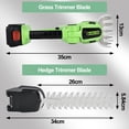 thumbnail image 6 of Hedge Trimmer Cordless, Electric Hedge Shears, 21V Garden Grass Shears Battery Hedge Shears, 2 in 1 Grass Trimmer with 2 Pack Li-Ion Battery and Charger for Shrub Garden Lawn and Pruning, 6 of 8